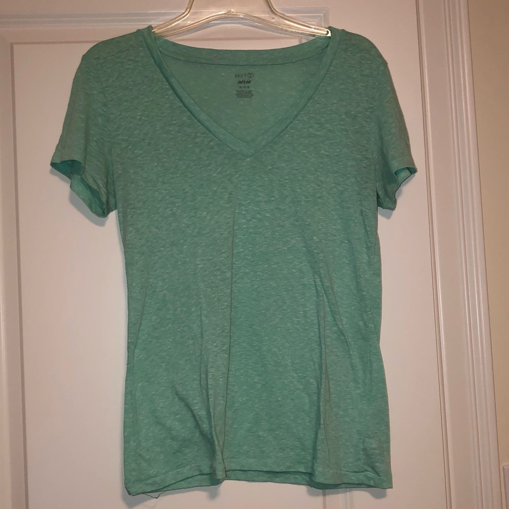 Green Aerie V-Neck Tee Shirt